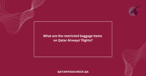 What are the restricted baggage items on Qatar Airways' flights